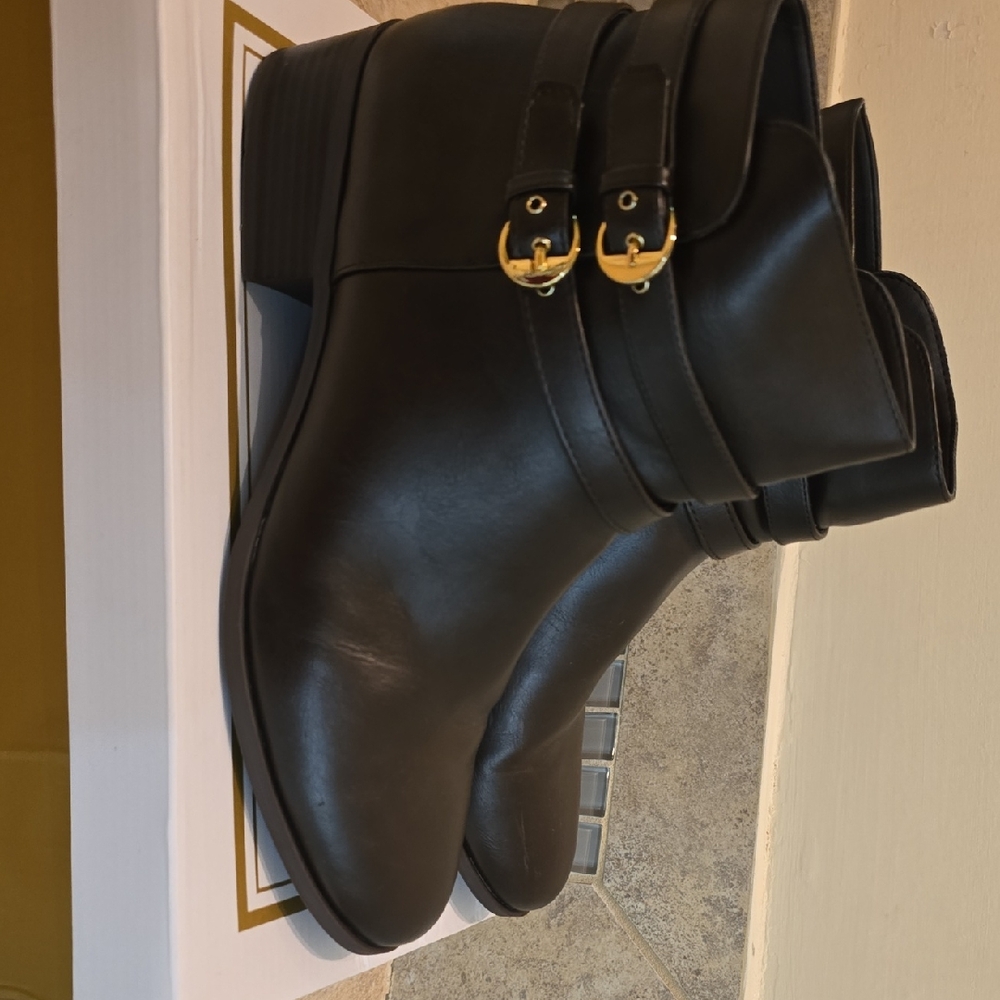 Charter Club Brown Boots with Gold Accents